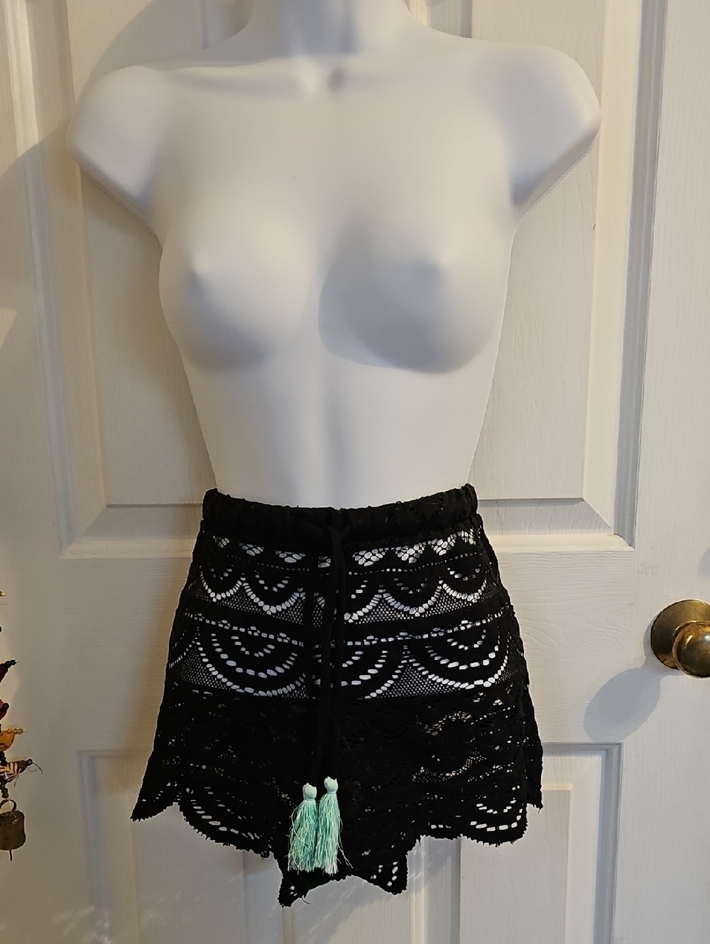 Swim Cover Up Lace Shorts S